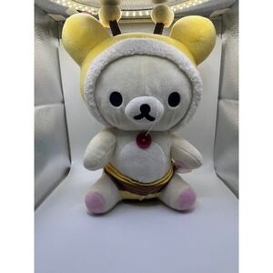 San-X Rilakumma Meets Honey Korilakkuma Honey Bear Plush 15" Teddy Bear Kawaii